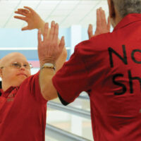 NS Bowl3 Special Olympians 
 Mar 22-18
Photo Mike Wakefield   

Daniel Gawenda celebrates a strike. photo mike Wakefield